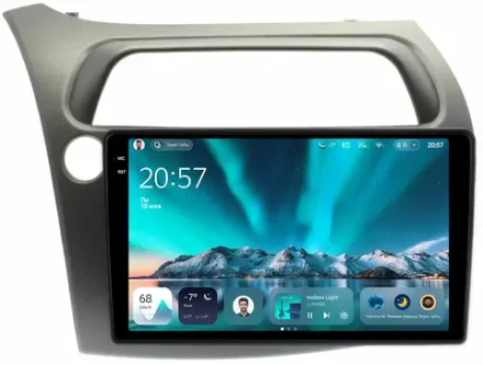 Магнитола для Honda Civic 8 хэтчбэк 2006-2011 левый руль - Teyes CC4 монитор 9.2" 2K QLED на Android 14, Snapdragon 680, DSP, CarPlay, 4G SIM-слот