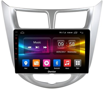 Магнитола для Hyundai Solaris 2010-2016 - Kuberg OL-9707 QLed, Android 12, TS10, CarPlay, 4G SIM-слот