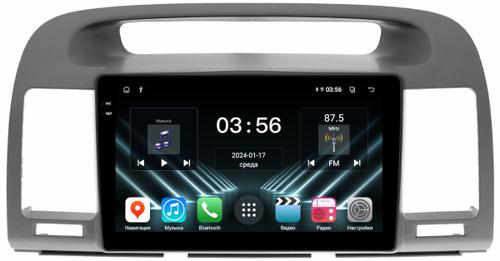 Магнитола для Toyota Camry 30 2001-2006 (рамка графитовая) - FarCar DX3020M монитор 9.5" IPS на Android 13, 4+64Гб, CarPlay