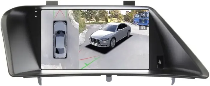 Магнитола для Lexus RX270, RX350 AL10 2009-2012 (ШГУ цветной, поддержка штатного меню, рамка тип 1) - Teyes CC3-2K-360 монитор 9.5" 2K QLED на Android 10, 6Гб+128Гб, CarPlay, 4G SIM-слот, 4 камеры в комплекте
