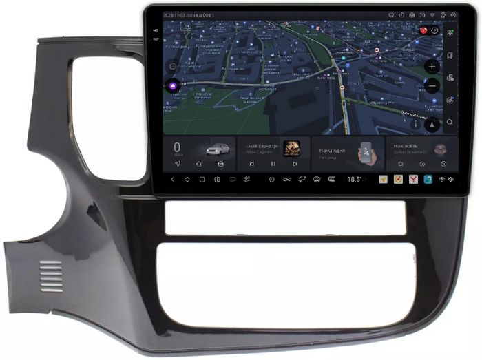 Магнитола для Mitsubishi Outlander 3 2012-2022 - Kuberg OL-1633 QLed+2K, Android 13, UIS7870 (DUDU7), CarPlay, SIM-слот