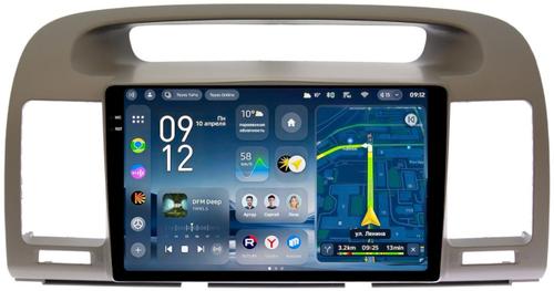 Магнитола для Toyota Camry 30 2001-2006 (рамка оливковая) - Teyes CC4-PRO монитор 9.5" 2K QLED на Android 13, Snapdragon 778G, ИИ, CarPlay, DSP, 4G SIM-слот