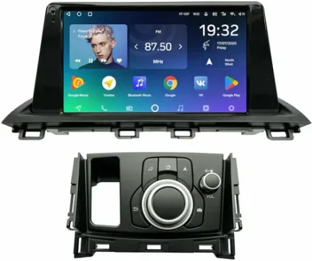 Магнитола для Mazda CX-4 2016-2024 (штатный монохромный экран, рамка 9) - Teyes CC2 PLUS на Android 10, ТОП процессор, 4Гб+64Гб, 4G SIM-слот