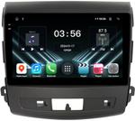 Магнитола для Mitsubishi Outlander XL, Peugeot 4007, Citroen C-Crosser (перфорированная рамка) - FarCar S280 монитор 9.5" IPS на Android 13, CarPlay