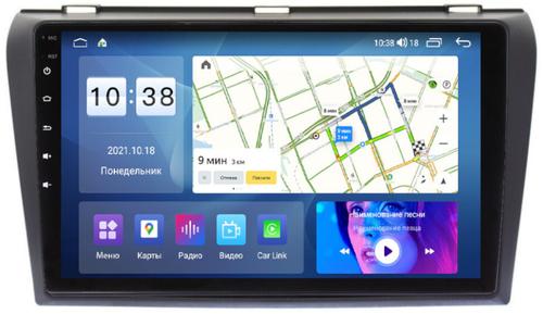 Магнитола для Mazda 3, Axela 2003-2009 - Parafar PF161UHD на Android 13, QLED, ТОП процессор, 8Гб+128Гб, CarPlay, 4G SIM-слот