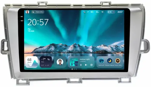 Магнитола для Toyota Prius 30 2009-2015 (правый руль) - Teyes CC4 монитор 9.2" 2K QLED на Android 14, Snapdragon 680, DSP, CarPlay, 4G SIM-слот