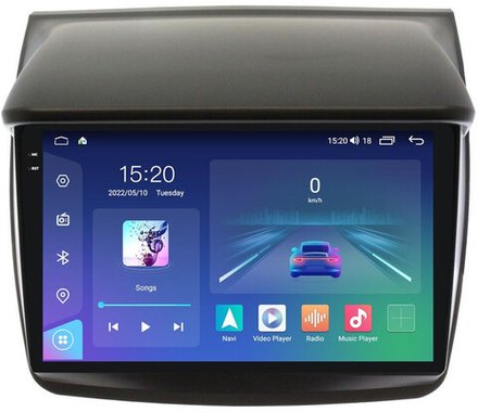 Магнитола для Mitsubishi L200, Pajero Sport 2006-2016 - Parafar PF220RN2K на Android 13, QLED+2K, ТОП процессор, 4Гб+32Гб, CarPlay, 4G SIM-слот