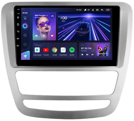 Магнитола для Sollers ST6 (взамен монохром экрана), JAC T6 - Teyes CC3 на Android 10, QLED, ТОП процессор, 4Гб+32Гб, CarPlay, 4G SIM-слот