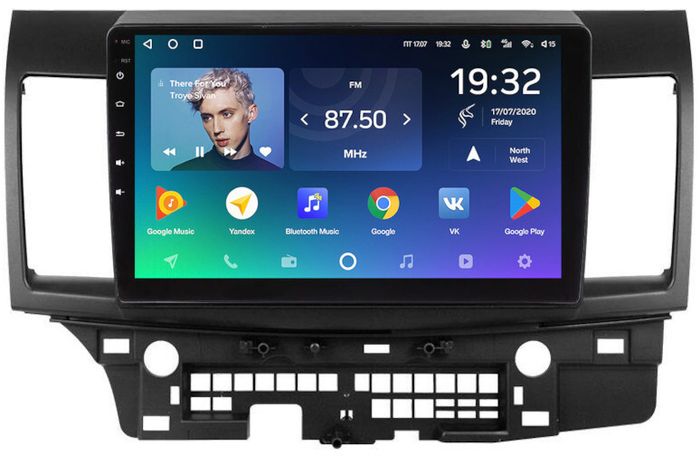 Магнитола для Mitsubishi Lancer X 2007-2016 (рамка 10) - Teyes CC2 PLUS на Android 10, ТОП процессор, 4Гб+64Гб, 4G SIM-слот