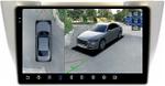 Магнитола для Toyota Harrier XU30 2003-2013, Lexus RX 2003-2009 (монохром, рамка вниз) - FarCar BX10-360-9665 монитор 10.36" 2K QLED на Android 13, Быстрая, CarPlay, 4G SIM-слот, 4 камеры в комплекте