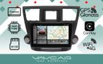 Магнитола для Toyota Highlander 2007-2013 (крутилки декоративные)- Vaycar VA77-0035-2K на Android 13, Быстрая, 2K QLED, CarPlay,4G SIM-слот