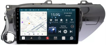 Магнитола для Toyota Hilux 8 2015-2023+ - Redpower 186 Android 10, ТОП процессор, 6Гб+128Гб, CarPlay, SIM-слот