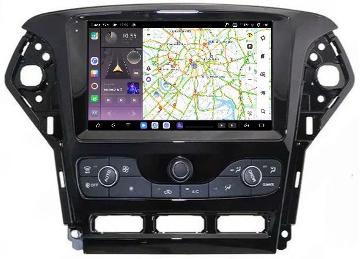 Магнитола для Ford Mondeo 4 2010-2014 - Kuberg QLed, Android 13, Быстрейшая, CarPlay, SIM-слот