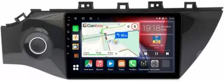 Магнитола для KIA Rio 4, Rio X-Line 2017-2020 (рамка под 9" с кнопкой) - Canbox 9012 Qled, Android 10, ТОП процессор, SIM-слот