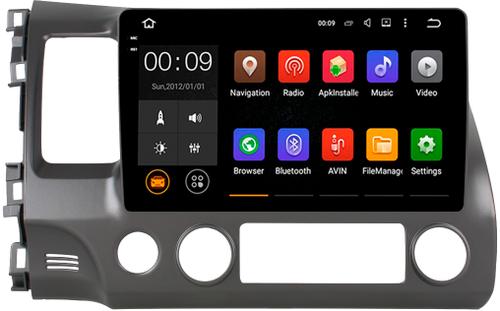 Магнитола для Honda Civic 8 4d 2005-2012 седан - AIROC 2K RX-1911 Android 13, QLed+2K, ТОП процессор, 8/128, CarPlay, SIM-слот