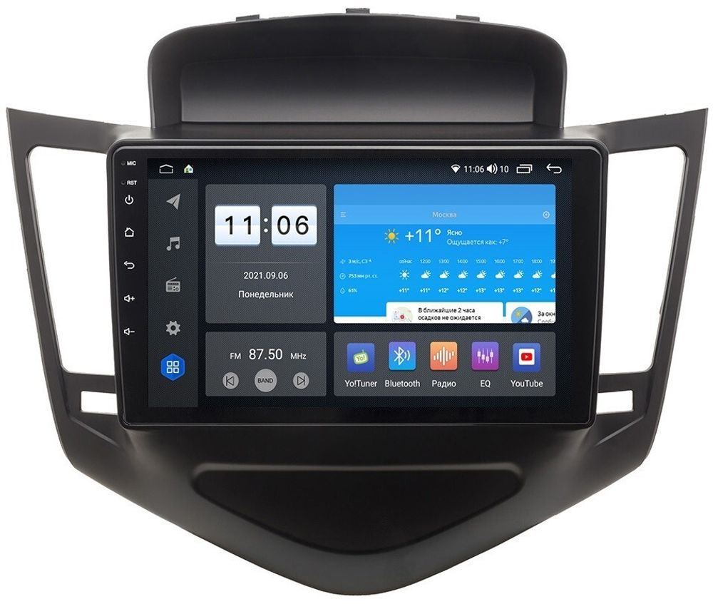 Магнитола для Chevrolet Cruze 2009-2012 - ZX492R9-7862 Android 10, ТОП процессор, SIM-слот