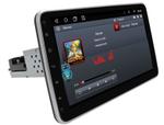 1DIN магнитола с поворотным 10" монитором - WideMedia Android 10, Быстрая, CarPlay, 4G SIM-слот