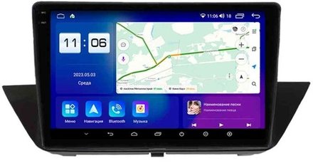 Магнитола для BMW X1 E84 2009-2014 (взамен верхнего бардачка) - Parafar PF386RN2K на Android 13, QLED+2K, ТОП процессор, 4Гб+32Гб, CarPlay, 4G SIM-слот