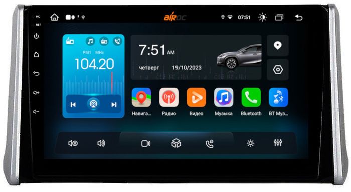 Магнитола для Toyota RAV4 50 2019-2024+ (рынок РФ и ОАЭ) - Airok RX-1130 Android 13, Быстрая, SIM-слот
