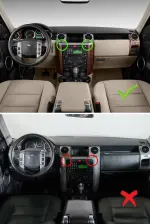 Магнитола для Land Rover Discovery 3 2005-2009 (прямые углы) - Kuberg монитор 12.3" в стиле LEXUS на Android 12, Быстрая, CarPlay, 4G SIM-слот