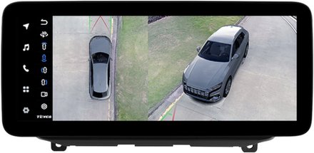 Магнитола для Hyundai Santa Fe 4 2018-2020 - Teyes LUX ONE 360 монитор 12.3", Android 10, ТОП процессор, CarPlay, 4G SIM-слот, 6/128 ГБ, 4 камеры в комплекте