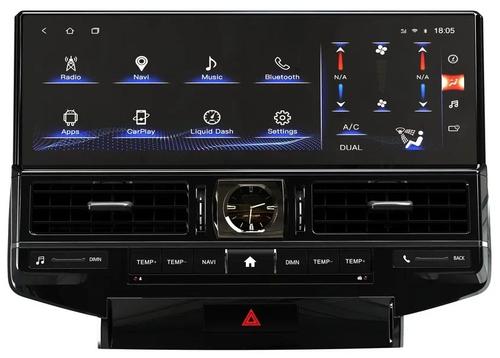 Магнитола для Toyota Land Cruiser 200 2007-2015 (экран климата внизу) - Kuberg ZH-T1601X на Android 12, 8Гб+128Гб, 4G SIM-слот, CarPlay