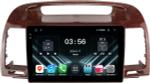 Магнитола для Toyota Camry 30 2001-2006 (рамка дерево 1) - FarCar S280 монитор 9.5" IPS на Android 13, CarPlay