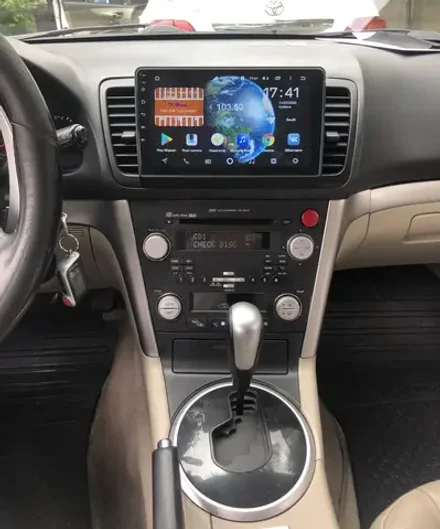 Магнитола для Subaru Legacy 4, Outback 3 2003-2009 (левый руль) - Teyes CC2 PLUS монитор 9" QLED на Android 10, ТОП процессор, 4Гб+64Гб, 4G SIM-слот