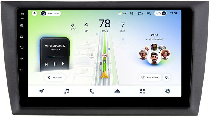 Магнитола для Volkswagen Golf 6 2008-2013 - Teyes CC4L монитор 9" IPS на Android 14, Быстрая, Snapdragon 662, CarPlay, 4G SIM-слот