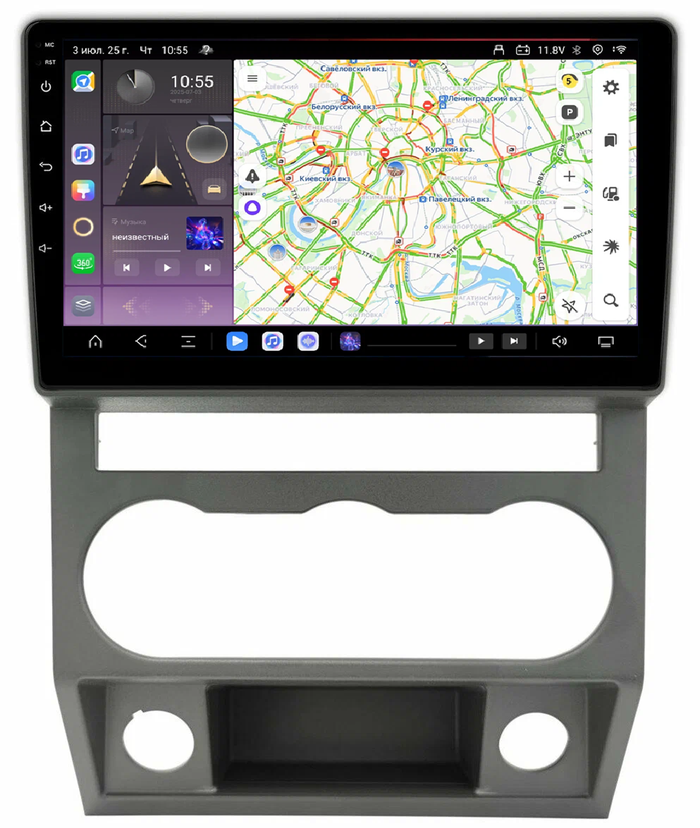 Магнитола для ГАЗель Next, ГАЗон Некст - Kuberg QLed, Android 13, Быстрейшая, CarPlay, SIM-слот