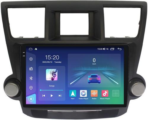Магнитола для Toyota Highlander 2 2007-2013 XU40 (крутилки декоративные) - Parafar PF035T1LUX1RN2K на Android 13, QLED+2K, ТОП процессор, 4Гб+32Гб, CarPlay, 4G SIM-слот