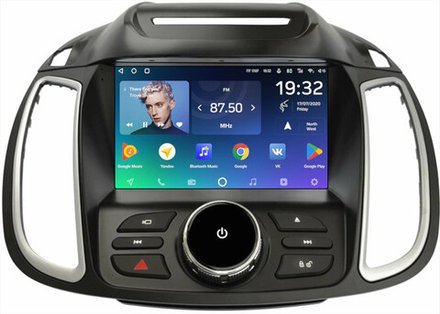 Магнитола для Ford Kuga 2 2012-2019 (без SYNC, рамка с кнопками тип 1) - Teyes CC2 PLUS монитор 9" QLED на Android 10, ТОП процессор, 4Гб+64Гб, 4G SIM-слот