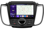 Магнитола для Ford Kuga 2 2017-2019 (SYNC 3) - Kuberg SF-9203-2 (рамка 9") QLed+2K, Android 12, TS10, CarPlay, 4G SIM-слот
