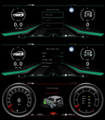 Электронная панель приборов Mitsubishi Pajero 4 2006-2022 - Kuberg NH-LCD-M1203 с 12.3" ЖК экраном QLED