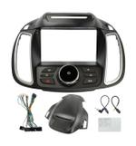 Комплект рамки с разъёмами 9" Ford Kuga 2 2012-2019(с кнопками и козырьком) простые