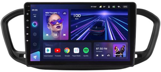 Магнитола для Lada Vesta NG 2023+ (без штатного экрана, рамка 10) - Teyes CC3L на Android 10, 8-ядер, CarPlay, 4G SIM-слот