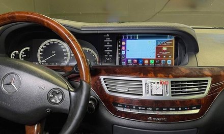 Магнитола для Mercedes-Benz S-класс W221 2009-2013, CL C216 (NTG 3.5) - Teyes CC3-2K-360 на Android 10, 2K QLED, 6Гб+128Гб, CarPlay, 4G SIM-слот, 4 камеры в комплекте