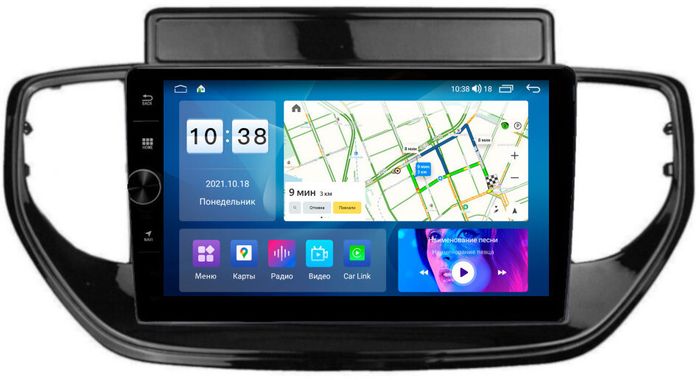 Магнитола для Hyundai Solaris 2 2020-2022 (штатная навигация) - Parafar PF767LHDAV на Android 12, ТОП процессор, 3Гб+32Гб, CarPlay, 4G SIM-слот