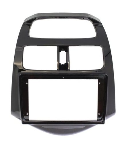 Комплект рамки с разъёмами 9" Chevrolet Spark, Ravon R2 (M300) 2009-2016 (глянец)【F1】