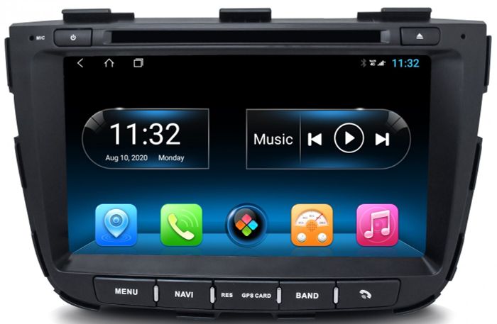 Магнитола для KIA Sorento 2 XM 2012-2020 c экраном климата снизу - Kuberg KR-8169-S10 Android 10, ТОП Процессор, 4/64ГБ, SIM-слот