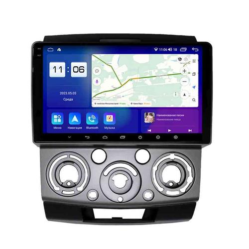 Магнитола для Ford Ranger 2, Mazda BT-50 2007-2011 - Parafar PF090LUX1RN2K на Android 13, QLED+2K, ТОП процессор, 4Гб+32Гб, CarPlay, 4G SIM-слот