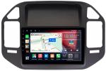 Магнитола для Mitsubishi Pajero 3, Montero 3 1999-2006 (рамка черная) - Canbox 9-266 Qled, Android 10, Быстрая, SIM-слот