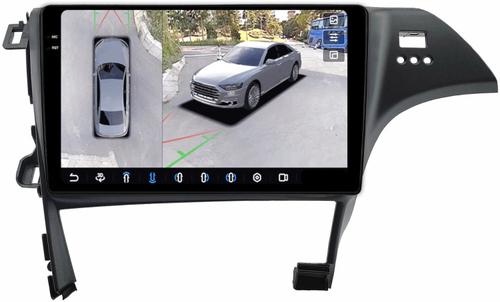 Магнитола для Toyota Prius 30 2009-2015 (правый руль) - FarCar BX10-360-9539F2 монитор 10.36" 2K QLED на Android 13, 6Гб+128Гб, CarPlay, 4G SIM-слот, 4 камеры в комплекте