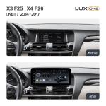 Магнитола для BMW X3 F25, X4 F26 2014-2018 NBT - Teyes LUX ONE ROUND монитор 12.3" 2K QLED на Android 10, Быстрая, CarPlay, 4G SIM-слот