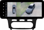 Магнитола для Ford Mondeo 4 2007-2010 (рамка чёрная) - Teyes LUX ONE 360 монитор 12.3" 2K QLED на Android 10, 6Гб+128Гб, CarPlay, 4G SIM-слот, 4 камеры в комплекте
