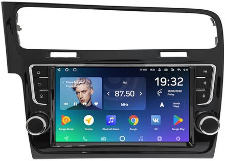 Магнитола для Volkswagen Golf 7 2012-2020 (рамка с крутилками и кнопками) - Teyes CC2 PLUS на Android 10, ТОП процессор, 4Гб+64Гб, 4G SIM-слот