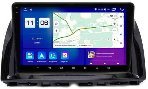 Магнитола для Mazda CX-5 2011-2017 (рамка 10) - Parafar PF984-10RN2K на Android 13, QLED+2K, ТОП процессор, 4Гб+32Гб, CarPlay, 4G SIM-слот