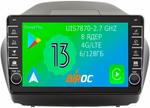 Магнитола для Hyundai iХ35, Tucson 2 2009-2015 - Airoc AB-2002 (кнопки и крутилки), Android 13, Быстрая, SIM-слот, CarPlay
