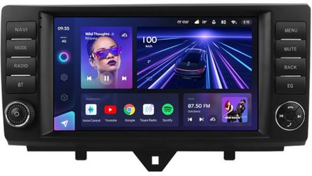 Магнитола для Smart ForTwo W451 2012-2015 (рамка с крутилками и кнопками) - Teyes CC3 на Android 10, QLED, ТОП процессор, 4Гб+32Гб, CarPlay, 4G SIM-слот