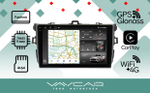 Магнитола для Toyota Corolla E150 2007-2013 (маленькая рамка) - Vaycar VA77-0063-2K-1 на Android 13, 8-ядер, 2K QLED, ТОП процессор, CarPlay,4G SIM-слот